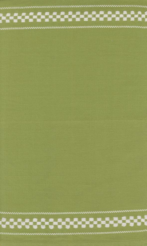 16" Rosie Woven Check Green Toweling