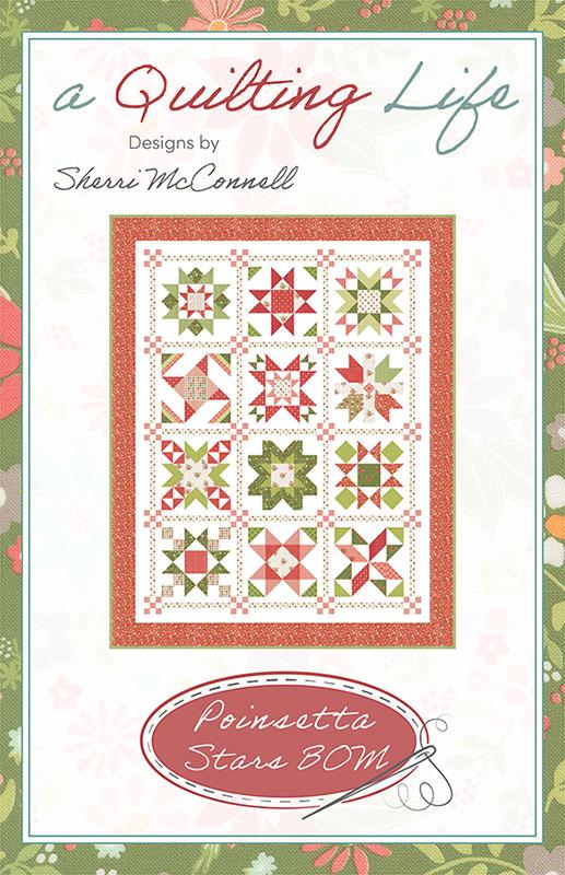 Poinsettia Stars BOM G QLD 277 Quilting Life Desi#1