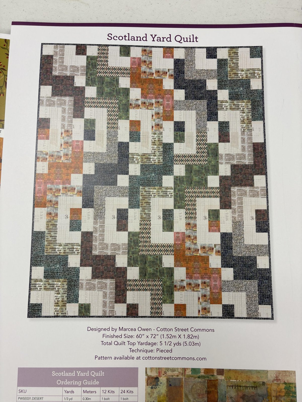On Your Mark Scotland Yard Quilt Kit