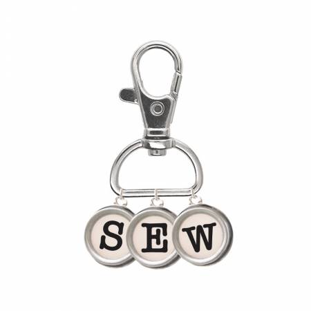 Lori Holt Enamel Happy Charm "Sew" Typewriter Keys