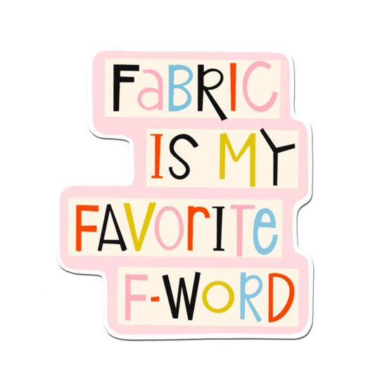 Sticker Fabric F Word