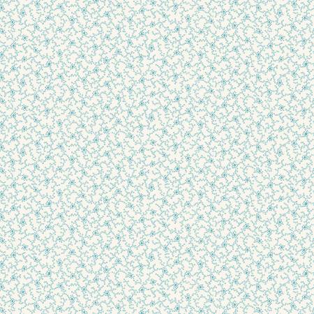 Cream/Blue Dot Vines