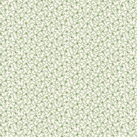 Cream/Green Dot Vines