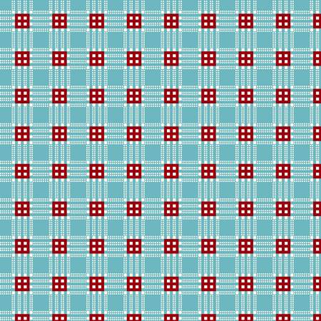 Blue Small Even Plaid