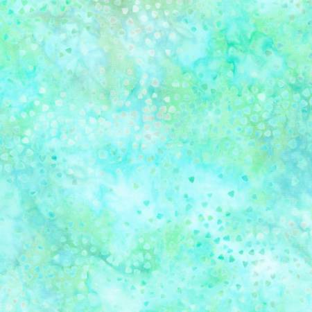 Cream/Blue Small Triangles Batik