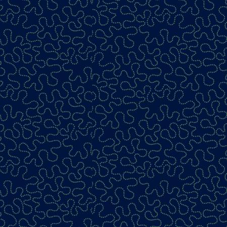 Navy Dotted Stipple