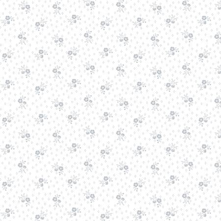 White on White Ditsy Floral