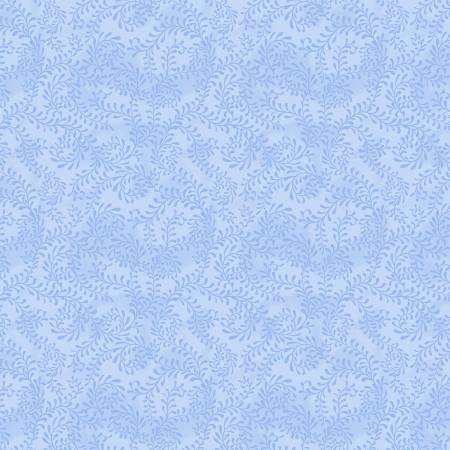 Light Blue Swirling Leaves
