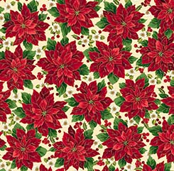 Poinsettia Symphony - Packed Poinsettia - Cream