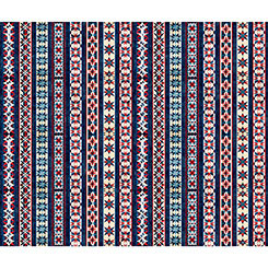 ALL AMERICAN SNOWMAN BORDER STRIPE