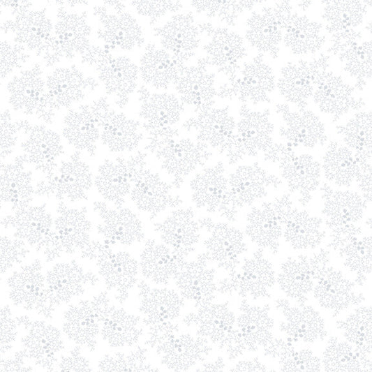 397-01W Wht/Wht || Quilters Flour IV