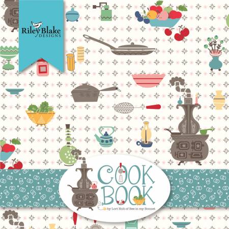 Cook Book 5in Squares, 42pcs/bundle