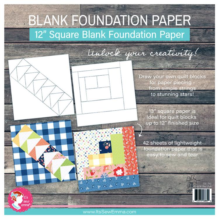 12" Blank Foundation Paper
