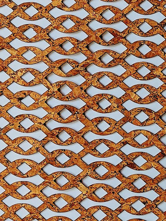 Cork Fabric 18x15" Lattice Weave