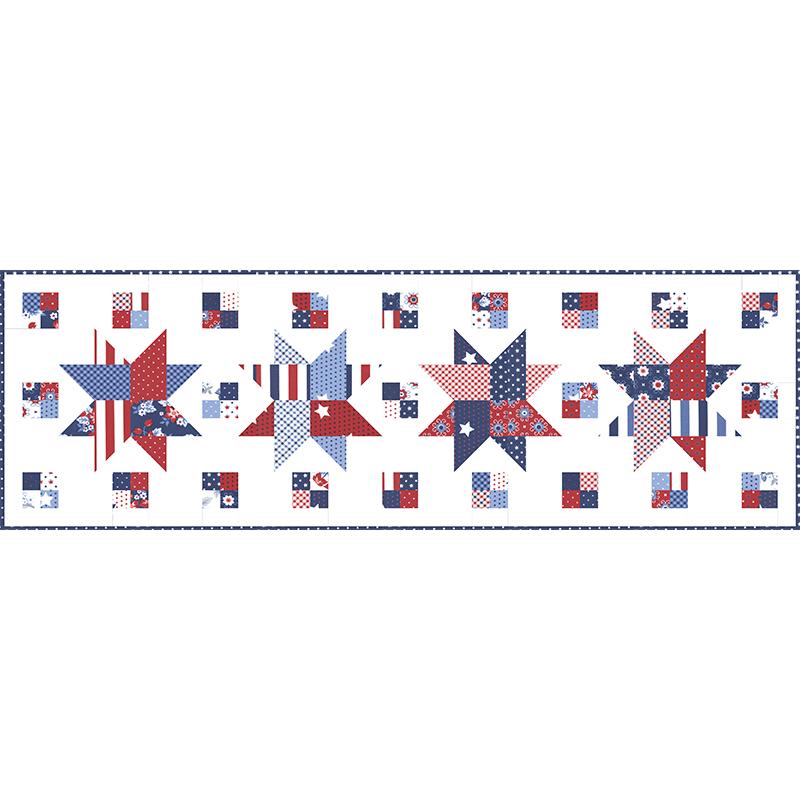 Woven Stars Table Runner * BNB 2330 Branch & Blume#1