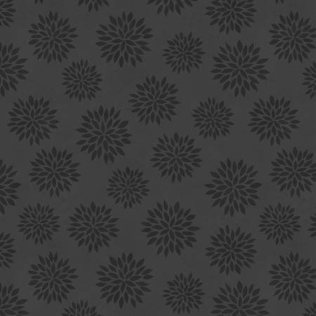 Black Tonal Flowers