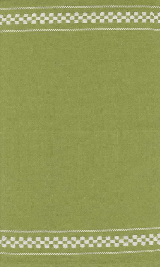 16" Rosie Woven Check Green Toweling
