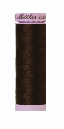 Silk-Finish 50wt Solid Cotton Thread Very Dark Brown