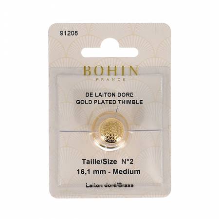 Gold Plated Brass Thimble Medium
