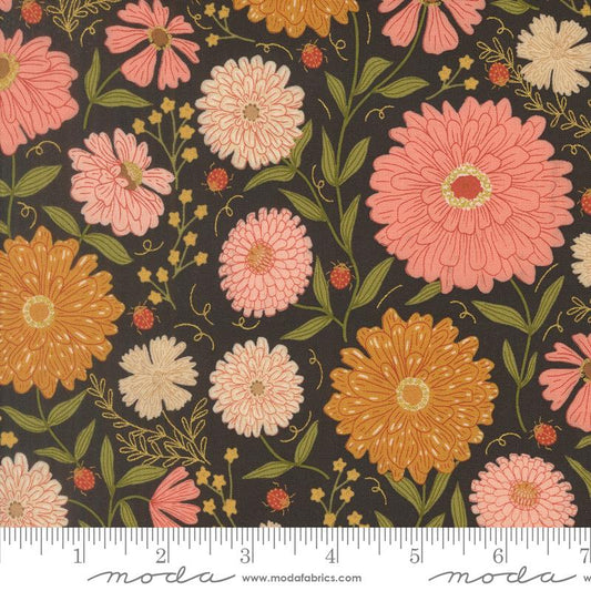 Ladybug Whimsy Metal Midnight Floral