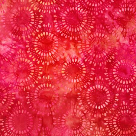 Circles Red Batik
