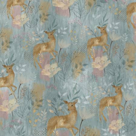 Slate Deer And Floral