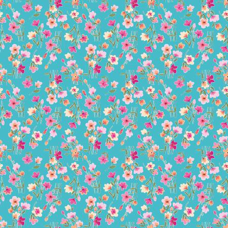 Lucy June Aqua Floral