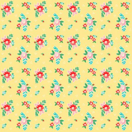 Quilt Fair Floral Yellow
