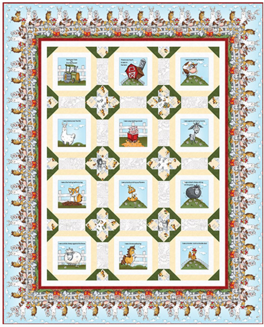 Farmyard Tails Book Quilt Kit