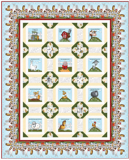 Farmyard Tails Book Quilt Kit
