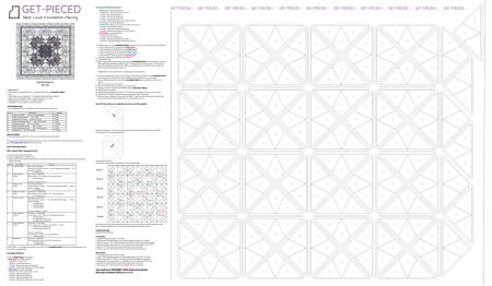 White Get Pieced Pattern Panel