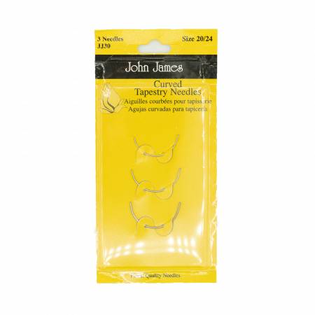 John James Curved Tapestry Needles Assorted Sizes 20/24 3ct