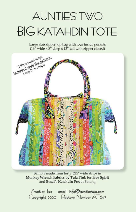 Big Katahdin Tote AT 647 Aunties Two Pattern#1