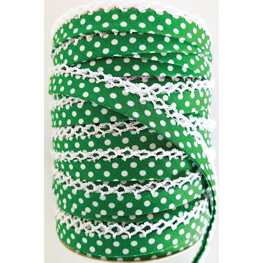 Crochet Edge DF Bias Dots Kelly 71486 88 Vintagedoor#27