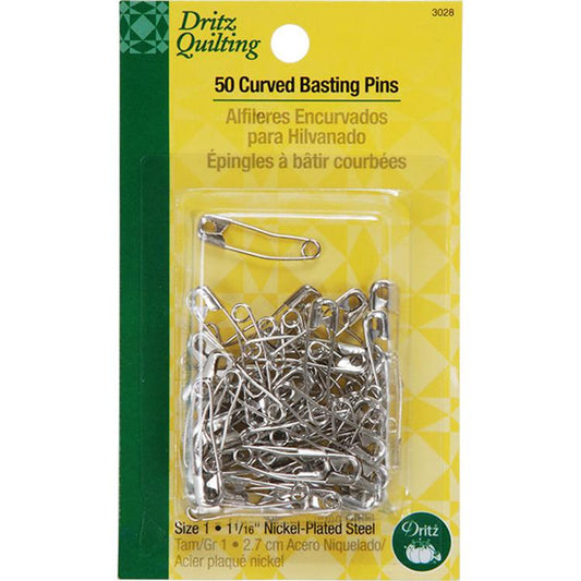 Curved Basting Pins Sz 1 50ct