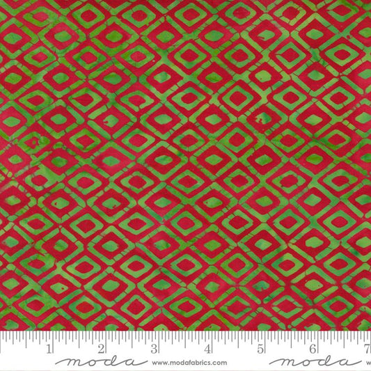 Felicity Batiks Red Pine Diamonds
