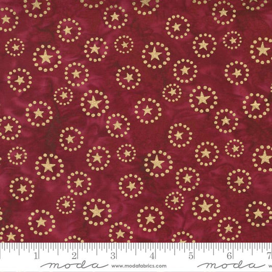 Felicity Metallic Burgundy Stars