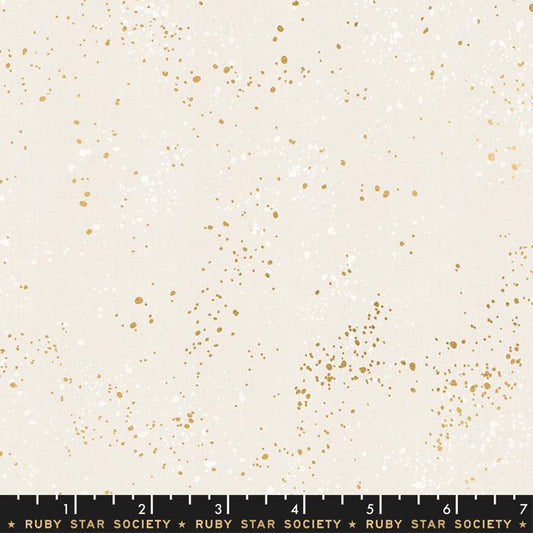 Speckled Metallic White Gold