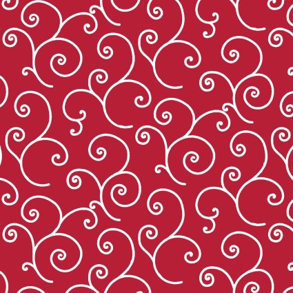 Red Scroll Backing