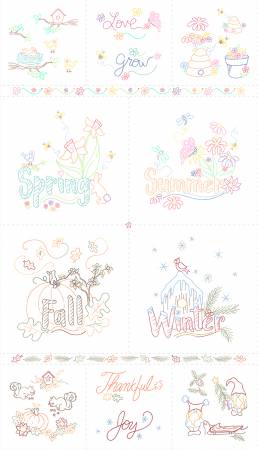 Cream Season Sampler Panel