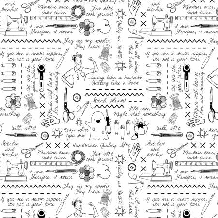 White Sweary Stitching