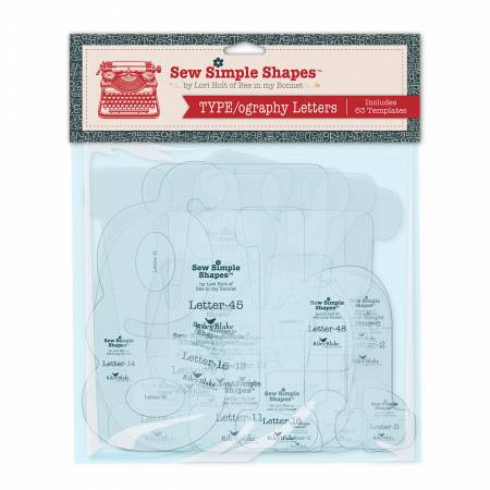 Lori Holt TYPE/ography Letters Sew Simple Shapes